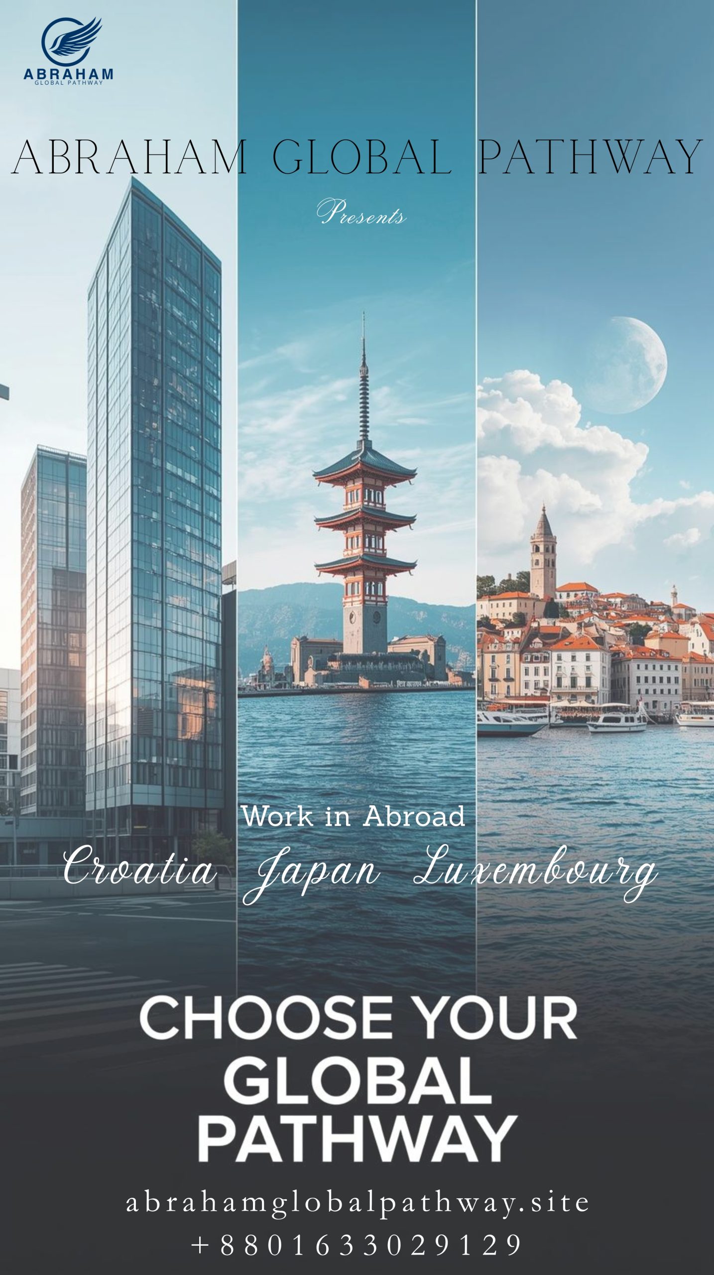 Abraham Global Pathway Presents Abroad”s Job in Three Different Country